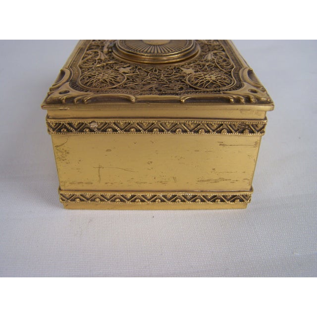 Filigree Singing Bird Box by K. Griesbaum, 1960s For Sale - Image 9 of 14