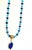 Artisan Handcrafted Lapis Lazuli Pendant Necklace in Blue Chalcedony and Golden Hematite For Sale - Image 4 of 15