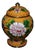 Vintage Cloisonne Enamel Ginger Jar - Yellow Floral Motif With Lid For Sale