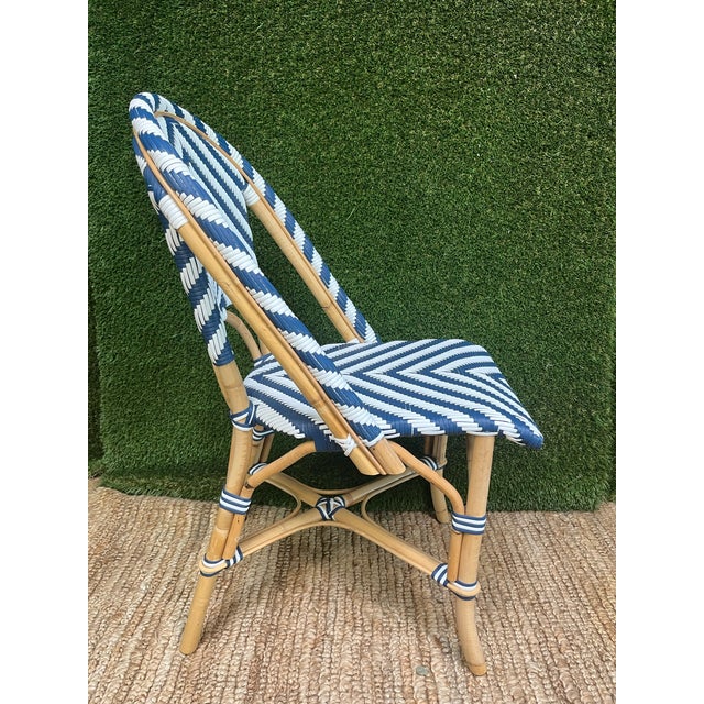 Set of Six Serena and Lily Rattan Wicker Bistro Dining Chairs Chairish