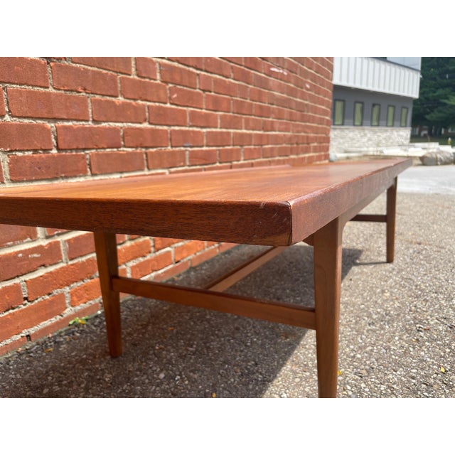 Brown Drexel Declaration Walnut & Rosewood Coffee Table by Kipp Stewart & Stewart MacDougall 1960s For Sale - Image 8 of 10