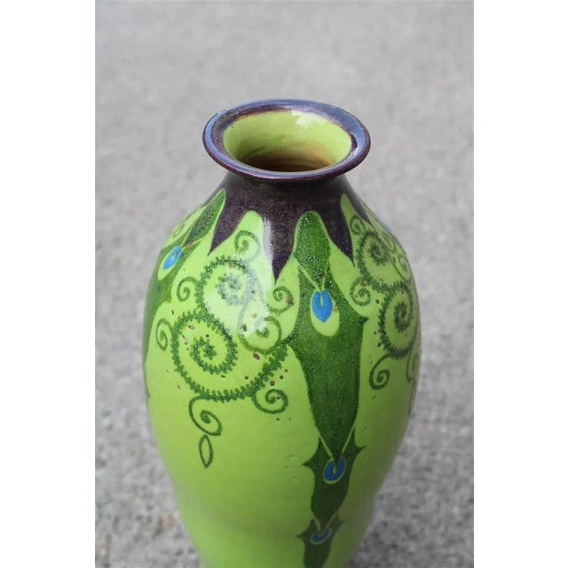 Art Deco Green Vase, Italy, 1920s For Sale - Image 10 of 13