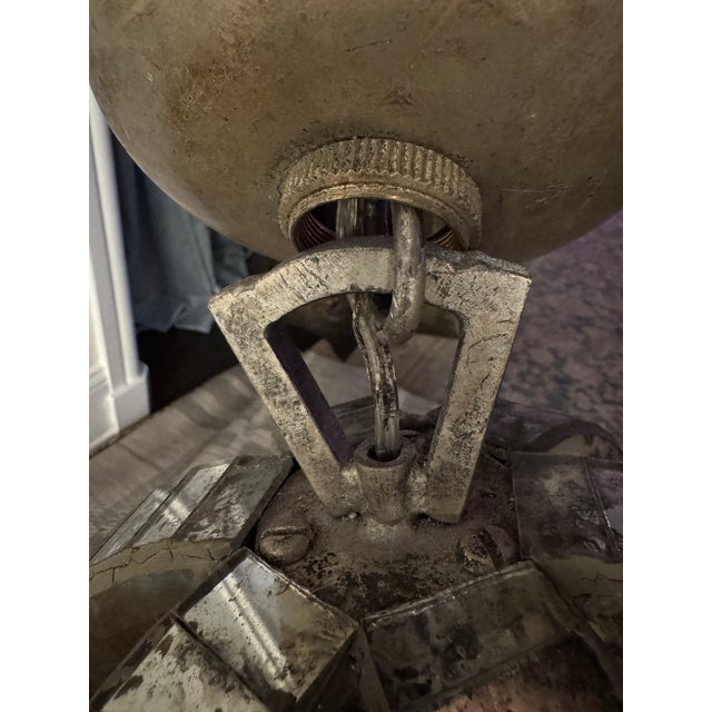 Niermann Weeks Lido Antiqued Mirror Chandelier – 6 Light – 38” Diameter For Sale - Image 15 of 18