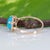2.3Ct Sleeping Beauty Turquoise Ring With Natural Diamonds Accents: 14k Gold, Size 6.75 For Sale - Image 9 of 9