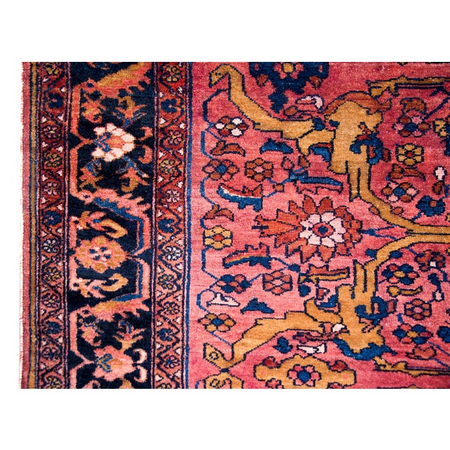 Early 20th Century Persian Lilihan Rug For Sale - Image 10 of 14