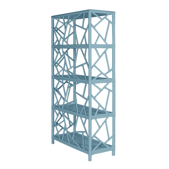 David Francis Tiffany Etagere, Pool Blue For Sale - Image 4 of 5