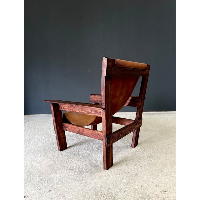 1960s Mid-Century Handcrafted Beach Sling Lounge Chair, Netherlands, 1960s For Sale - Image 5 of 18