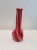 Vintage Mid Century Norcrest Red Striped Glass Vase For Sale - Image 9 of 9