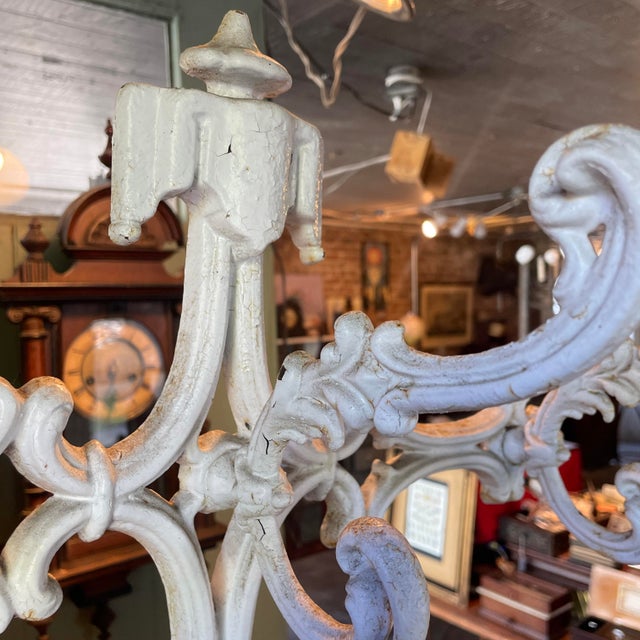 1900 - 1909 Early 1900s Victorian Cast Iron Hall Tree With Removable Base Dish. For Sale - Image 5 of 10