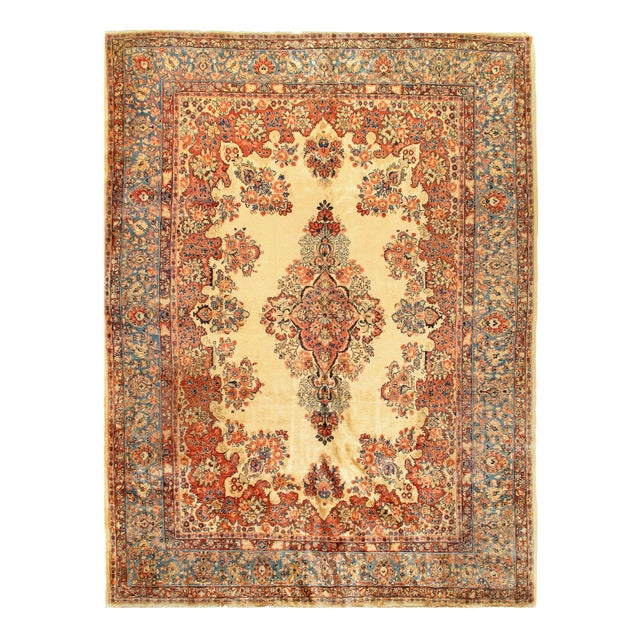Pasargad Persian Vintage Sarouk Rug - 8'8 X 11'9" For Sale