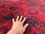 Red Red Turkmen Tribal Hand-Knotted Wool Rug - 4'3" X 5'5" For Sale - Image 8 of 11