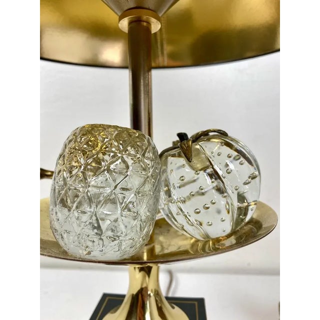 1970s Fruit Bowl Table Lamp from Maison Le Dauphin, 1970s For Sale - Image 5 of 13