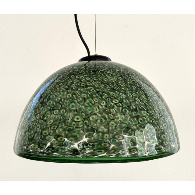 Italian Green Neverrino Pendant Light by Gae Aulenti for Vistosi, 1970s For Sale - Image 6 of 18