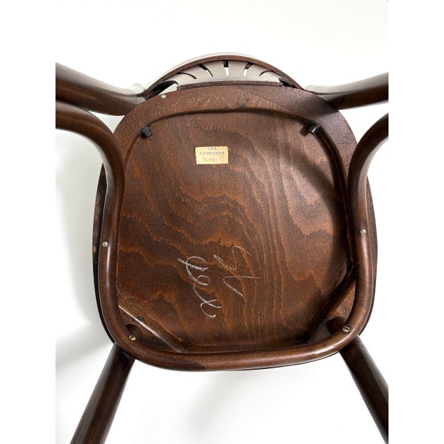 Brown Vintage Bentwood Fan Chairs from ZPM Radomsko, Poland, 1970s For Sale - Image 8 of 18