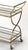 Modern Graci 38 in. W Rectangular Mirror and Metal Antique Mobile Bar Cart, Antique Gold For Sale - Image 3 of 4