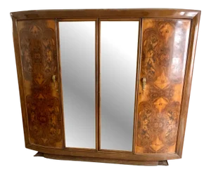 Wardrobe with Bronze Handles, 1940s