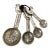 Ganz Metal Embossed Measuring Spoons For Sale
