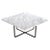 White Carrara Marble and Black Steel Medium Ninety Table by OxDenmarq For Sale