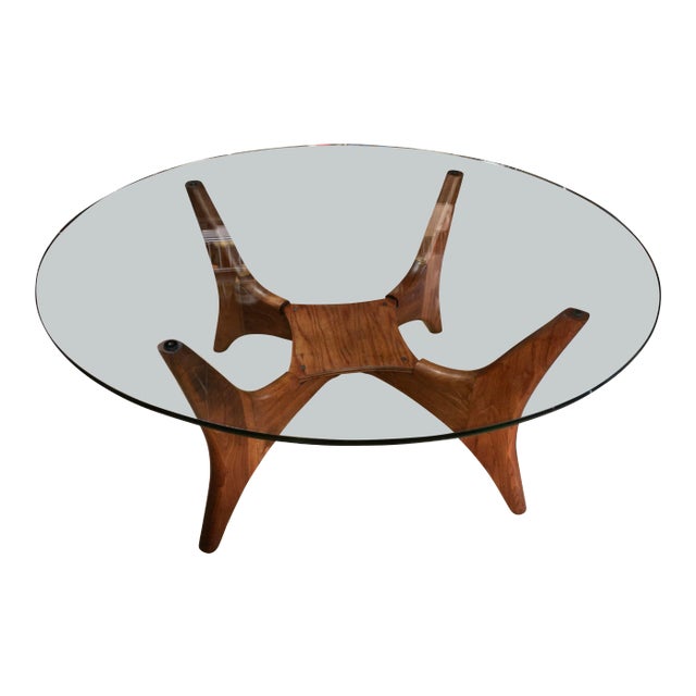 Mid-Century Modern Walnut Coffee Table Model “1649-Pt” Adrian Pearsall For Sale