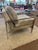 Arhaus Pair of Mid Century Modern Style Chrome Upholstered Lounge Chairs by Arhaus For Sale - Image 4 of 12