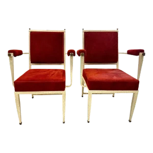 1940's Deco Armchairs - A Pair
