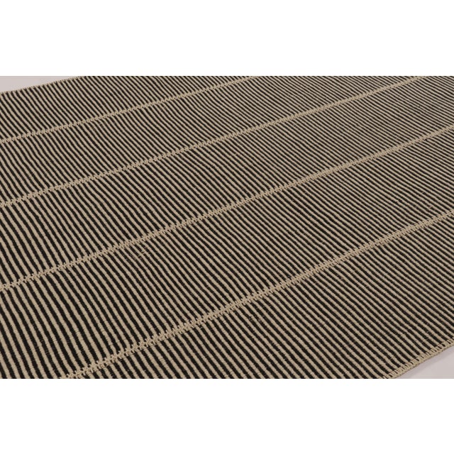 Handwoven in wool, this 8x10 contemporary square Kilim is from an exciting new custom-capable flatweave collection by Rug...