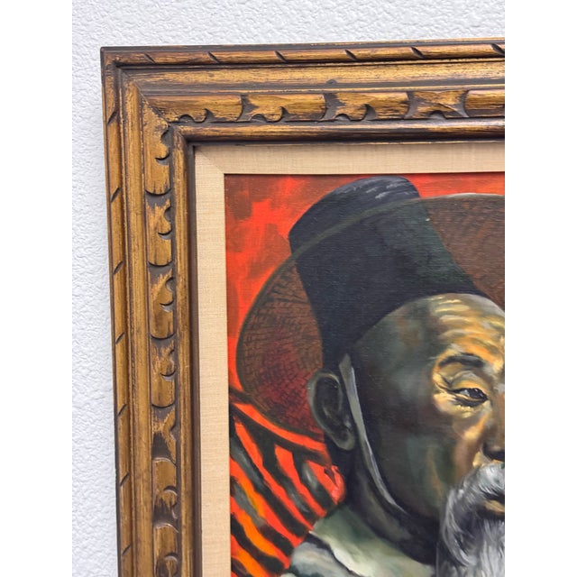 J. Lamm Portrait Oil Painting, Framed For Sale - Image 4 of 12