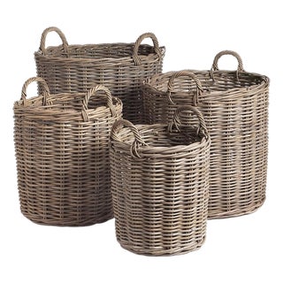 Normandy Round Baskets, Set Of 4 For Sale