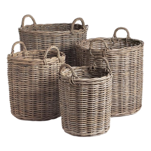 Normandy Round Baskets, Set Of 4 For Sale