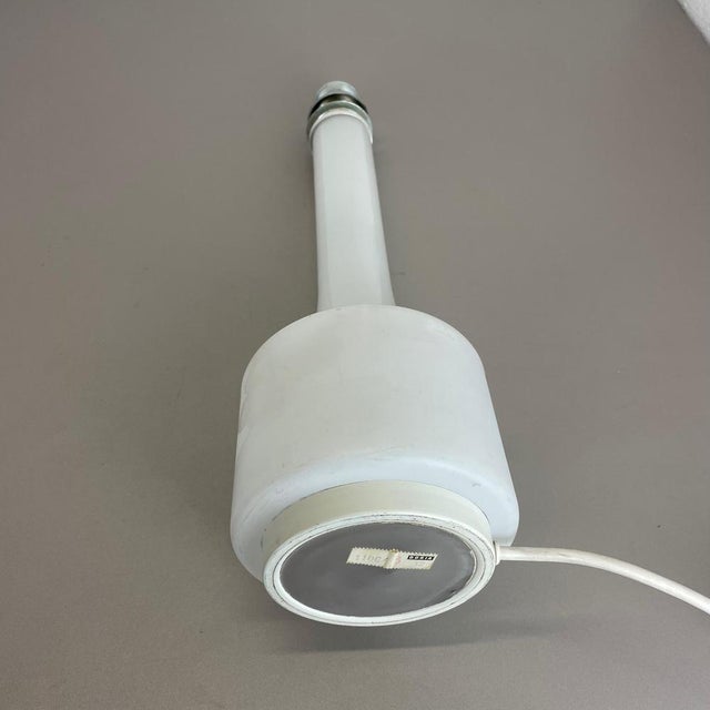 Modernist White Satin Glass Table Light Base from Doria Lights, Germany, 1970s For Sale - Image 14 of 15