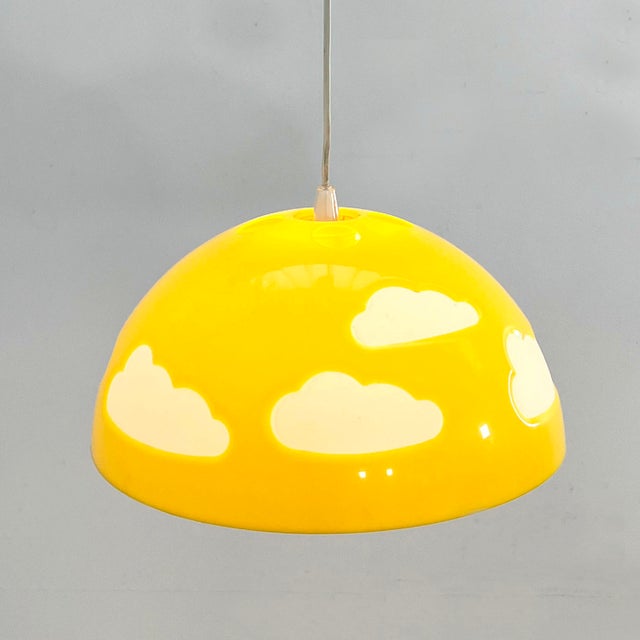 1990s Yellow Skojig Cloud Pendant Lamp by Henrik Preutz for Ikea, 1990s For Sale - Image 5 of 7