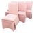 Postmodern Pink Skirted Parsons Dining Chairs - Set of 6 For Sale