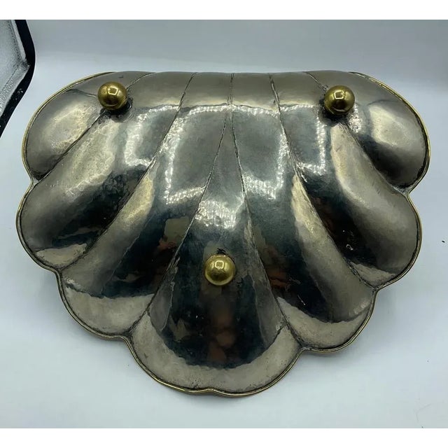 Large Art Deco Shell-Shaped Centerpieces, Set of 2 For Sale - Image 3 of 13