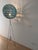 Mid-Century Tripod Floor Lamp with Blue Raffia Shade, 1950s For Sale - Image 6 of 12