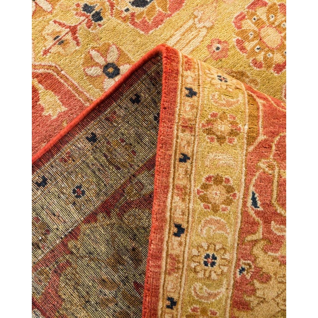 Vintage Moroccan Hand Knotted Wool Area Rug, Orange - 6'1" X 8'10" For Sale In New York - Image 6 of 9