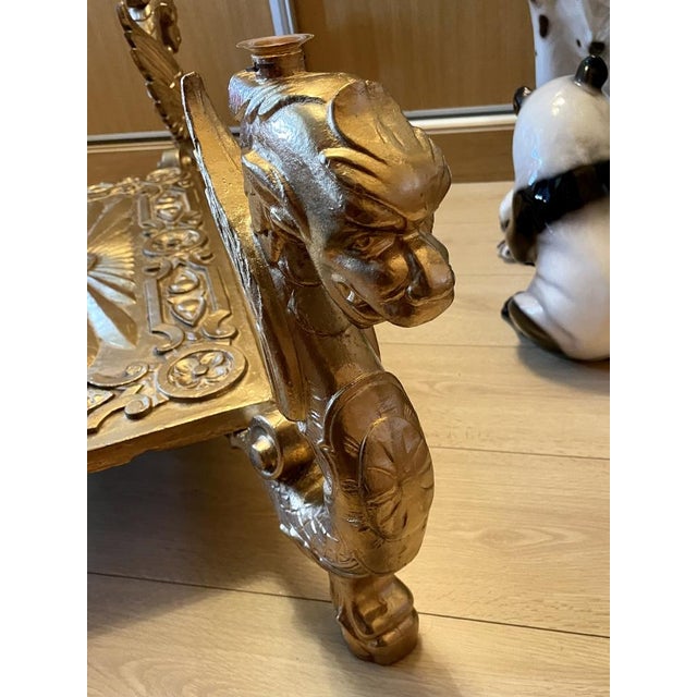 Gilded Flying Dragon Table, 1960s For Sale - Image 17 of 18