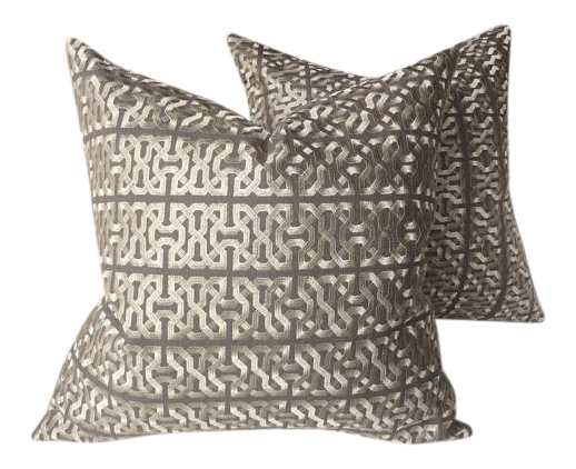 Kravet Couture Barbara Barry Ceylon Key Pillows A Pair Chairish