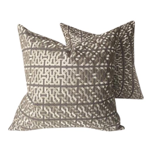 Kravet Couture Barbara Barry Ceylon Key Pillows A Pair Chairish