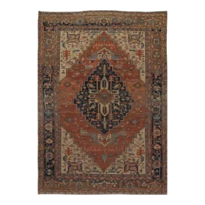 18th Century Rust Persain Antique Serapi