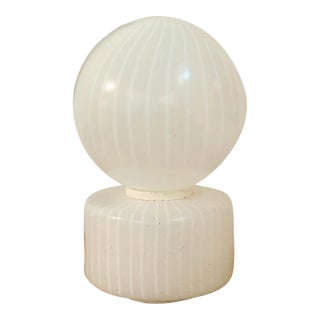 1950s Sculptural Striped Murano Glass Lamp by Vistosi For Sale