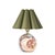 Richly veined natural marble forms the foundation of the Giorgio Mini Table Lamp, bringing depth and character to its...