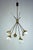 Metal Mid-Century Italian Brass and Opaline Glass Chandelier from Stilnovo, 1950s For Sale - Image 7 of 16