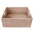 Boho Chic Artifacts Rattan Rectangular Basket with Cutout Handles in White Wash - 14" For Sale - Image 3 of 8