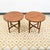 Rarely seen round walnut end tables by Drexel for the parallel line. These tables rarely come up and look great in any...