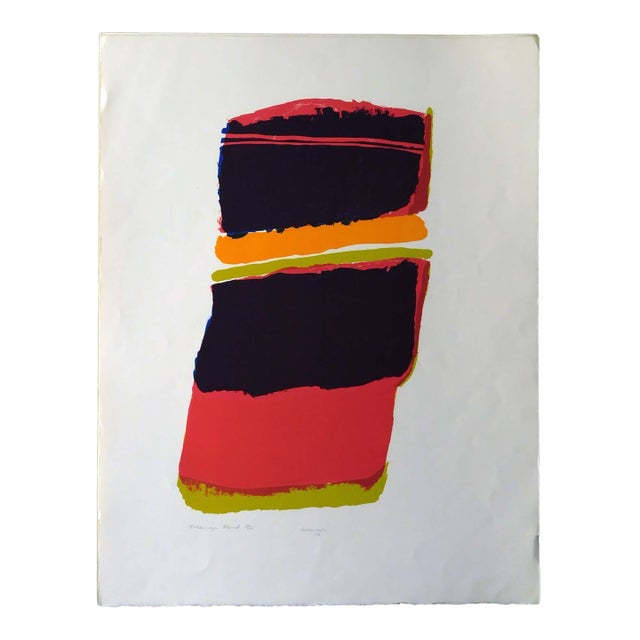 Ida Kohlmeyer "Kohlmeyer Kloud" Hand Signed Serigraph Art, New Orleans 1973 #33 For Sale