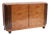 Art Deco Burl Ash Two Door Cabinet With Marble Top For Sale