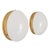 Opal Glass and Brass Wall Lamps in the style of Stilnovo, Set of 2 For Sale - Image 11 of 11