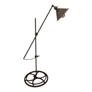 Vintage Industrial Floor Lamp For Sale