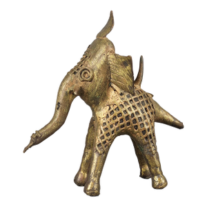 Antique Indian Dhokra Elephant Figurine