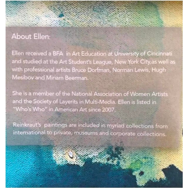 Bathe in These Waters Mixed Media on Canvas By, Ellen Reinkraut, Gallery Wrapped For Sale In New York - Image 6 of 6